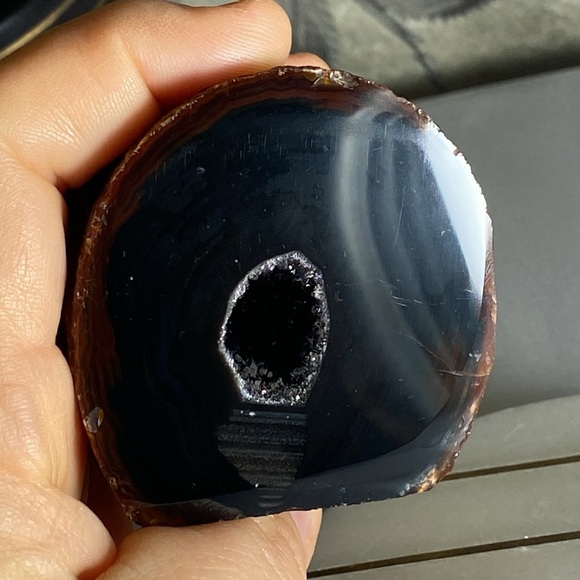 Agate Geode  Cut Base -Made In Brazil - Picture 7 of 9